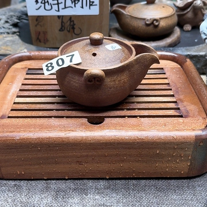 纯手工制作粗陶茶具