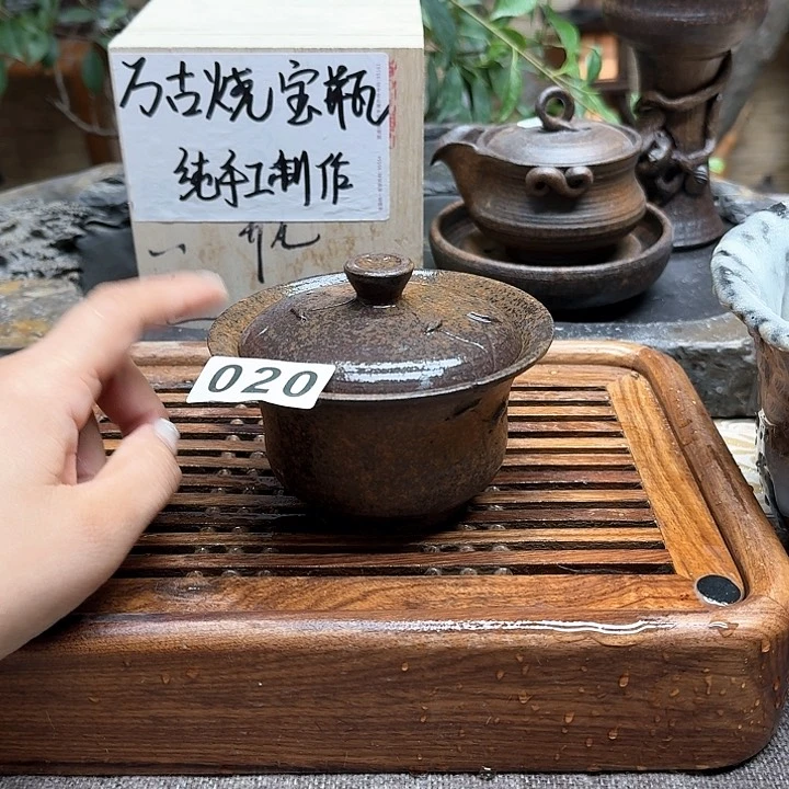纯手工制作粗陶茶具