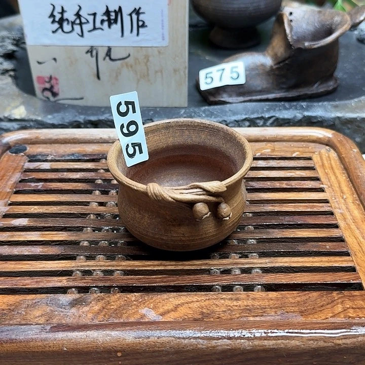 纯手工制作粗陶茶具清**茉
