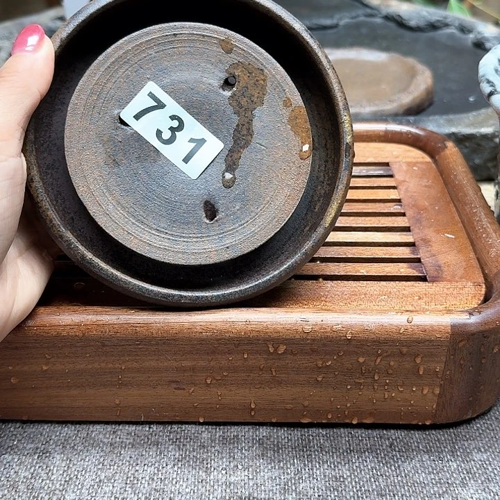 纯手工制作粗陶茶具
