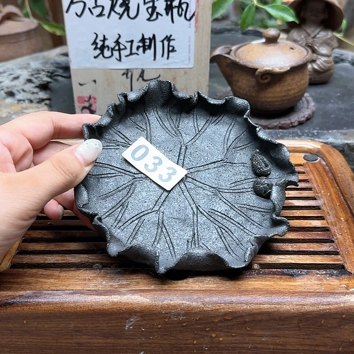 纯手工制作粗陶茶具