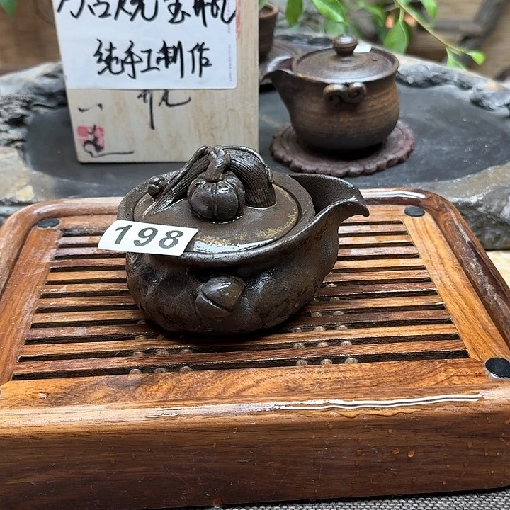 纯手工制作粗陶茶具