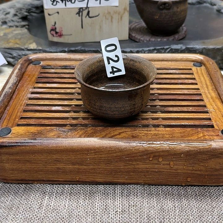 纯手工制作粗陶茶具