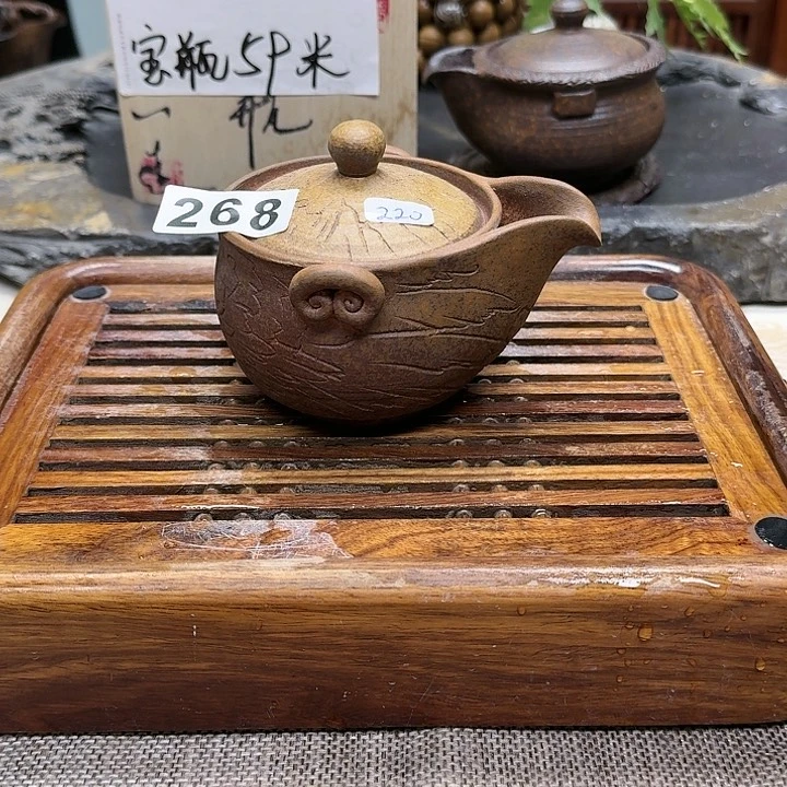 纯手工制作粗陶茶具
