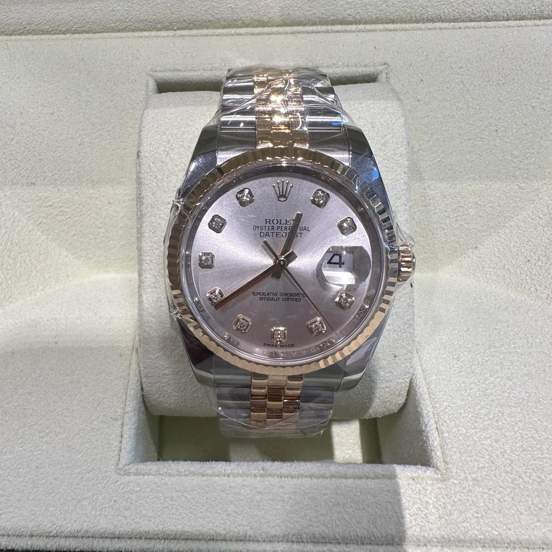 99新 Rolex/劳力士 一表一友/116233/间金银盘日志/单表