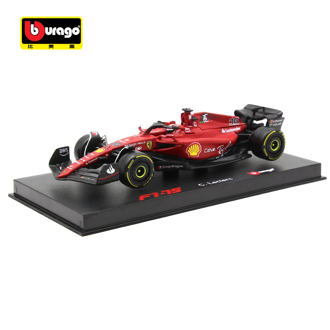 burago/比美高1:43 法拉利 F1-75 16号 仿真合金车模 摆件礼物