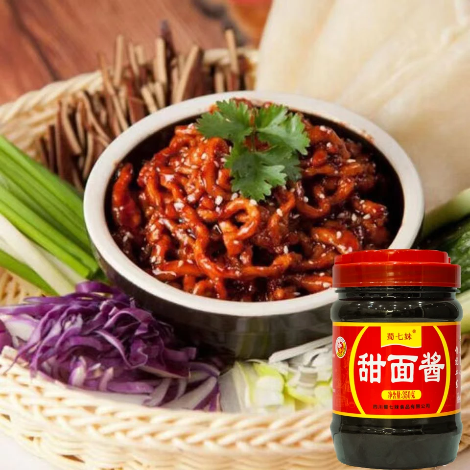 蜀七妹甜面酱北京烤鸭手抓饼京酱肉丝做饭下厨房瓶装家用炸酱面酱