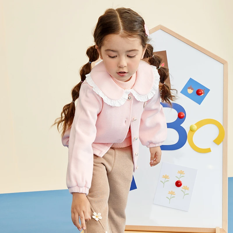 Cucutas女幼童外套便服春秋长袖上衣印花儿童休闲童装CY24AUW736