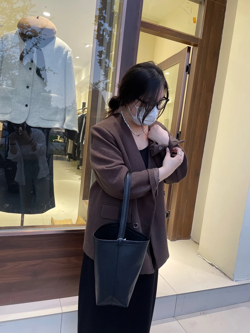 NO退NO换休闲百搭短款气质时尚毛呢翻领女士毛呢短外套针织简约