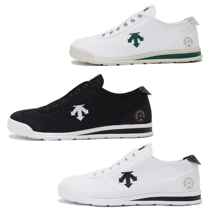 DESCENTE/迪桑特CHRON系列一脚蹬休闲帆布鞋男女同款SP123LSN14