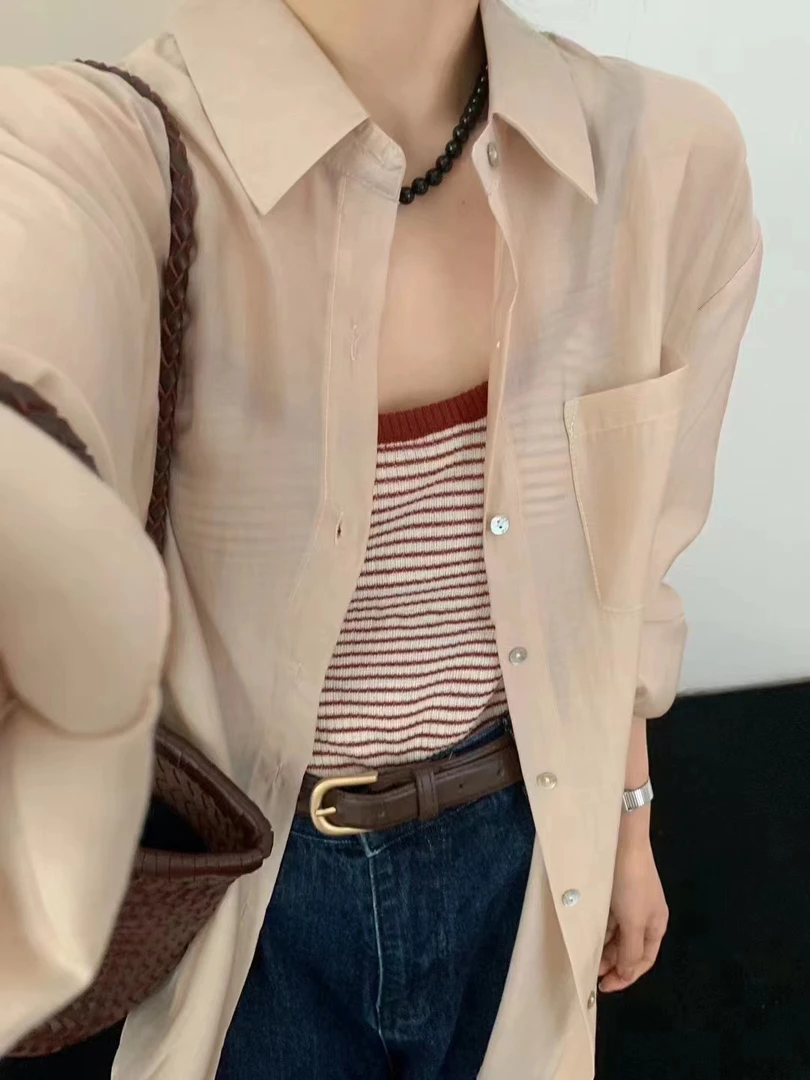 （夏日幻想）设计感衬衫背心两件套3670