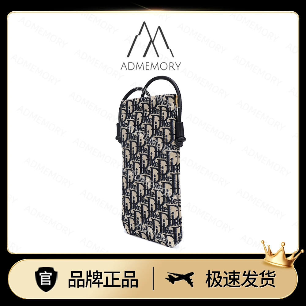 全新未使用 AdMemory 轻奢经典色帆布刺绣时尚迷你女士单肩手机包