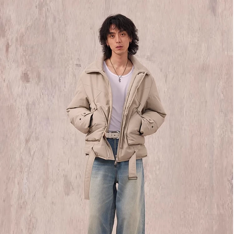 IN EXISTENCE存世 24FW双形态领口90白鸭绒可调节绑带羽绒服