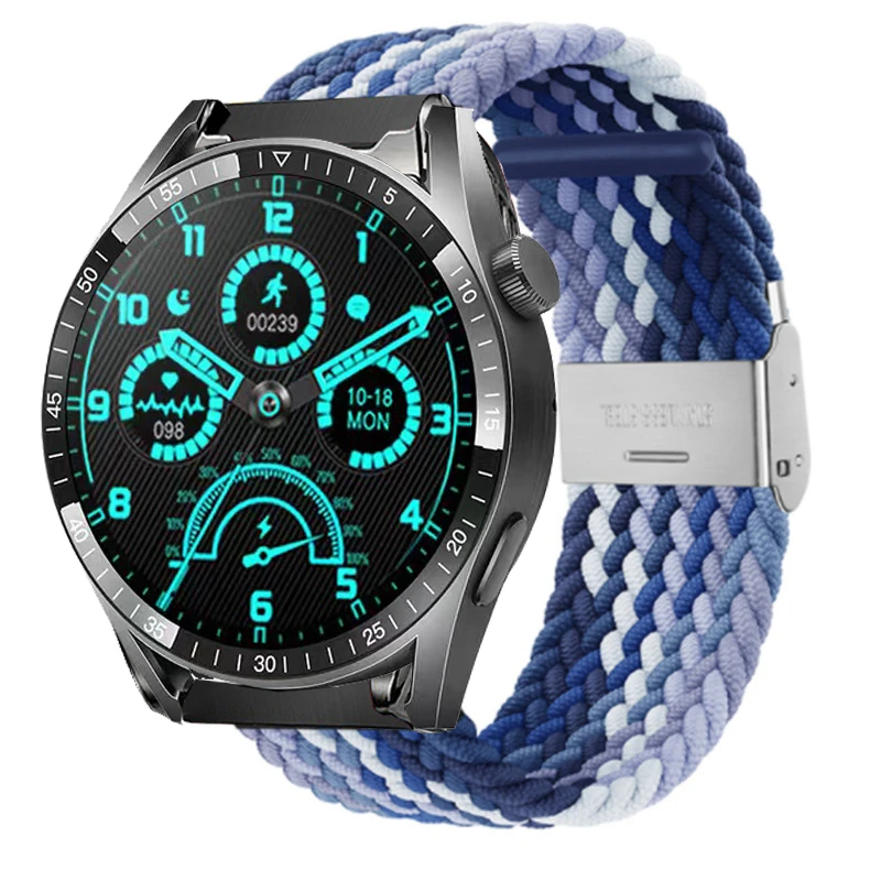 适用aigo爱国者手表带GT3/GT8/Watch3女回环新款替换带编织表链