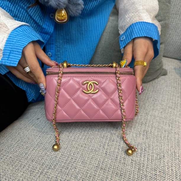 95新  苏州包展/Chanel香奈儿 双金珠长盒子包/成色直播间为准