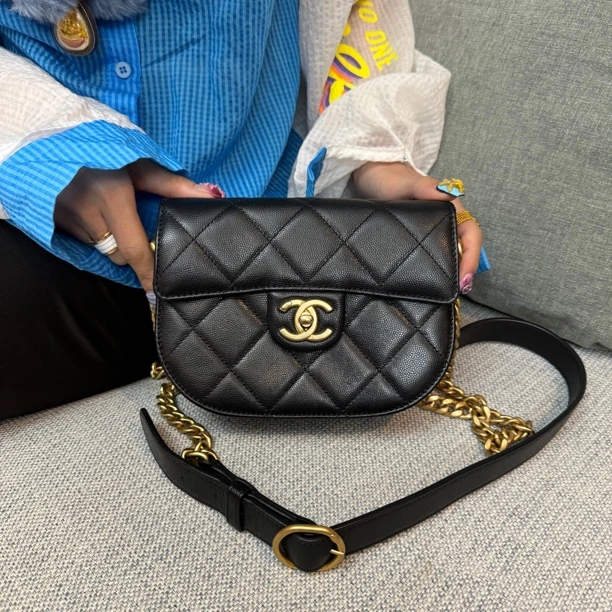 95新 Chanel/香奈儿 苏州包展/马鞍包/成色直播间为准