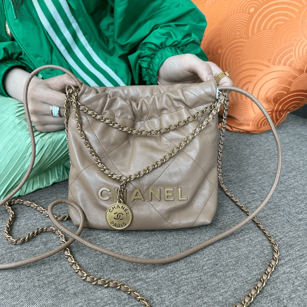 95新  苏州包展/Chanel香奈儿 mini 22bag包/成色直播间为准