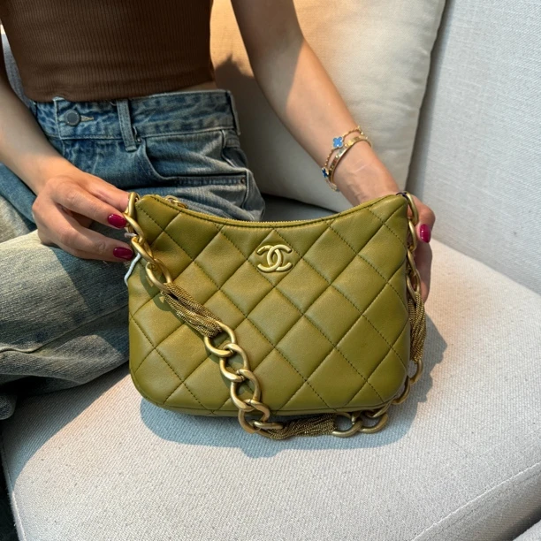 95新 Chanel/香奈儿 苏州包展/流苏hobo包/成色直播间为准