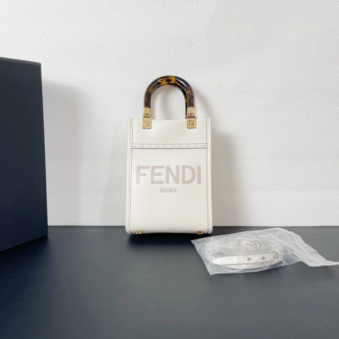 95新  98新 奢总管/Fendi芬迪 mini阳光tote包