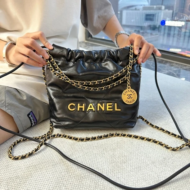 95新  苏州包展/Chanel香奈儿 mini 22bag包/成色直播间为准