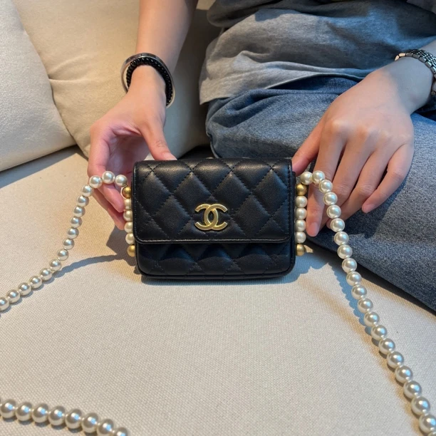 95新 Chanel/香奈儿 苏州包展/珍珠包/成色直播间为准