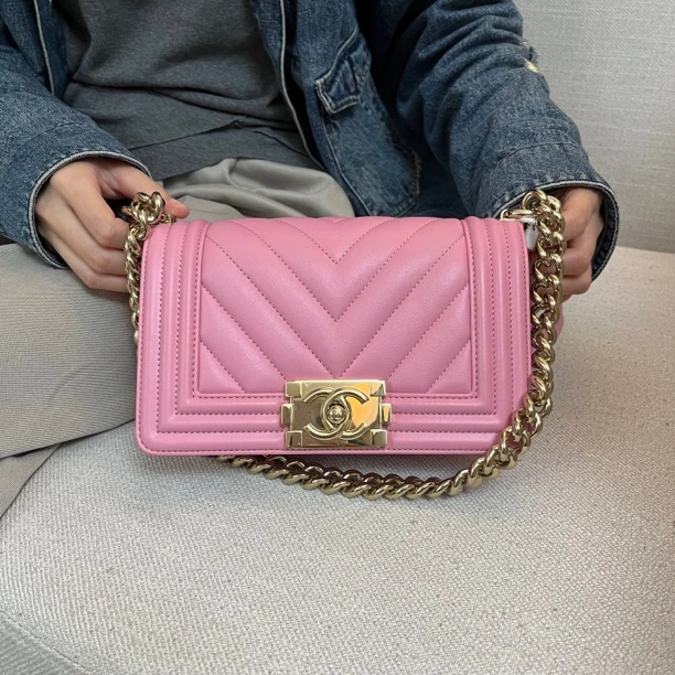 95新 Chanel/香奈儿 上海包展/小号leboy包/成色直播间为准