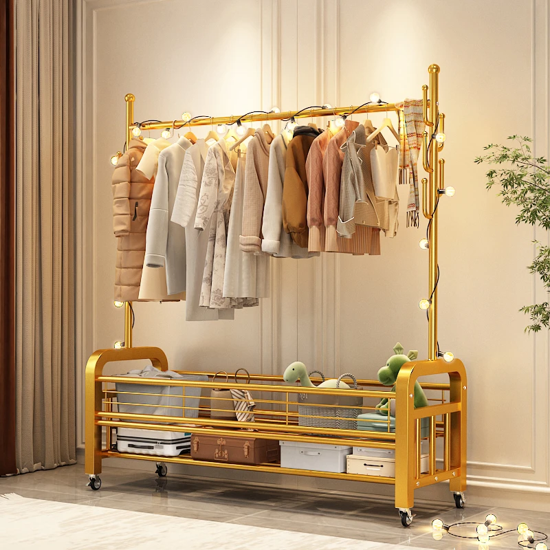 尚邑阁落地晾衣架家用阳台衣帽间卧室衣架落地挂衣架架子落地式