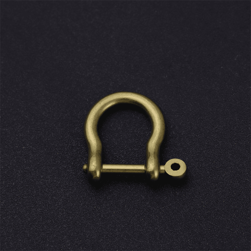 创意黄铜马蹄扣汽车钥匙扣钥匙圈男士u形扣d形扣diy钥匙扣