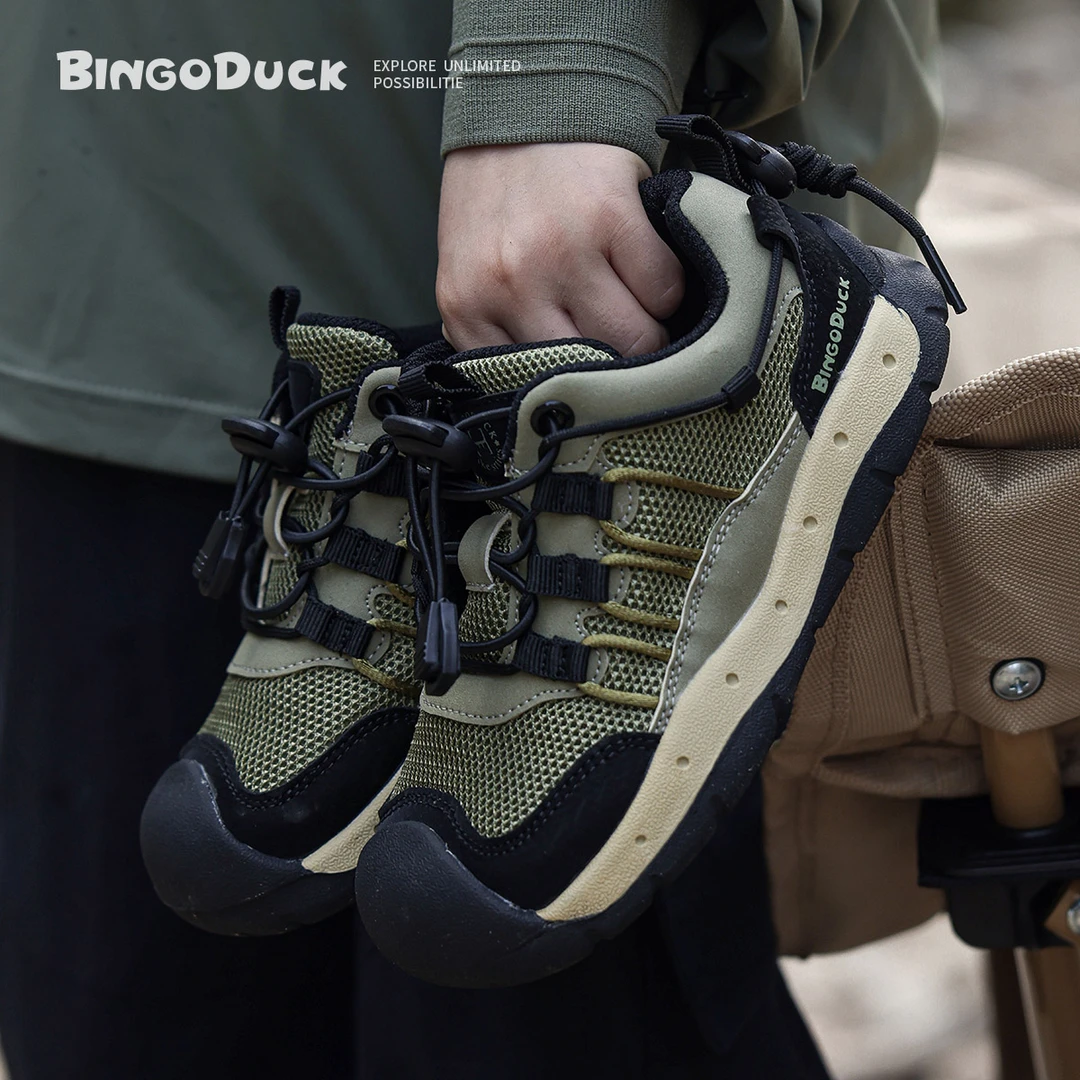 BingoDuck宾果鸭儿童运动鞋学步男童徒步户外防撞防滑缓震女童鞋