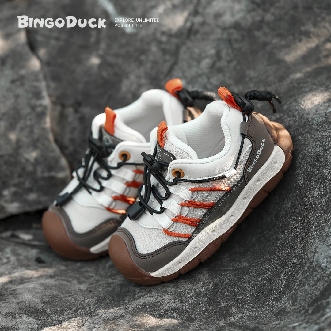 BingoDuck宾果鸭儿童学步运动鞋女童徒步户外防撞防滑缓震男童鞋