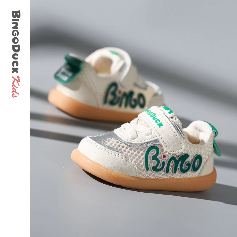 BINGO DUCK/宾果鸭男宝宝学步鞋软底防滑女童0-3岁春夏婴幼儿鞋子