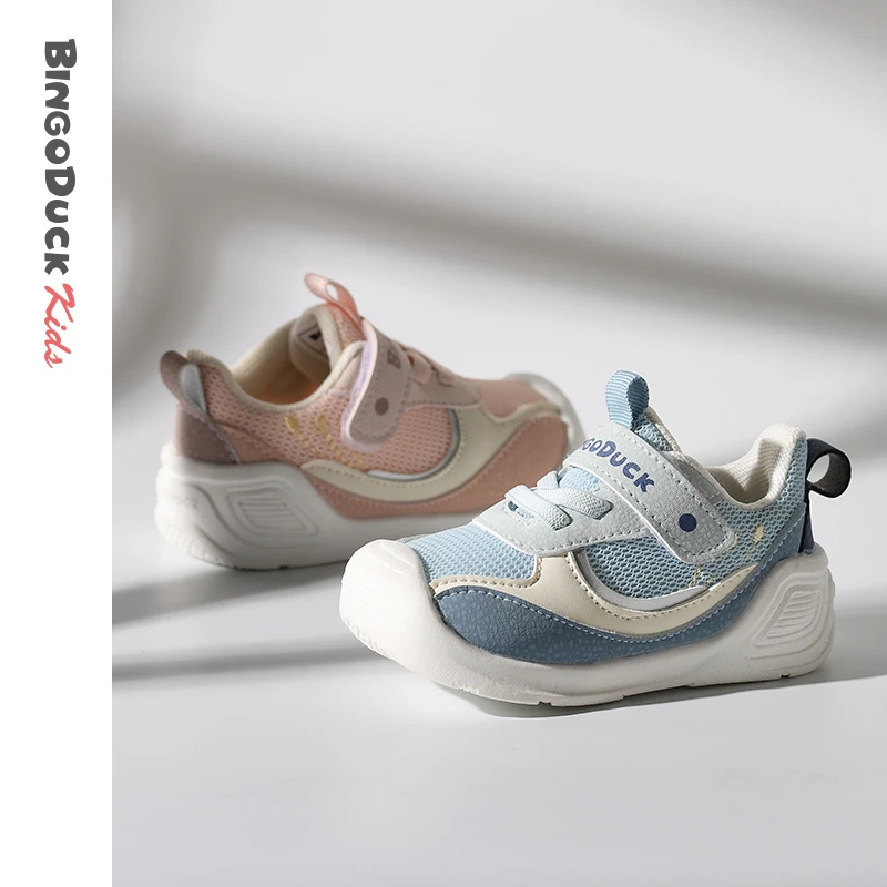 BINGO DUCK/宾果鸭宝宝春秋学步鞋防滑透气0-3婴幼儿童软底机能鞋