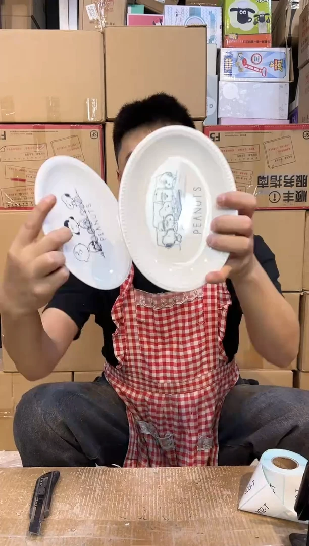 【闪购商品】杯史努比查理餐盘2件套