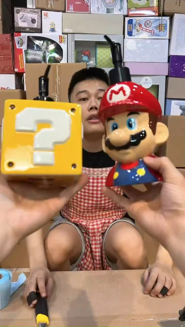 【闪购商品】杯马里奥问号按压瓶一套