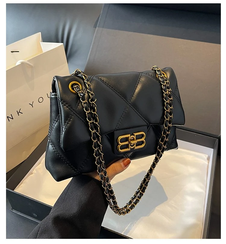 【宠粉专属】小方包时尚百搭经典大气五金单肩斜挎包8622