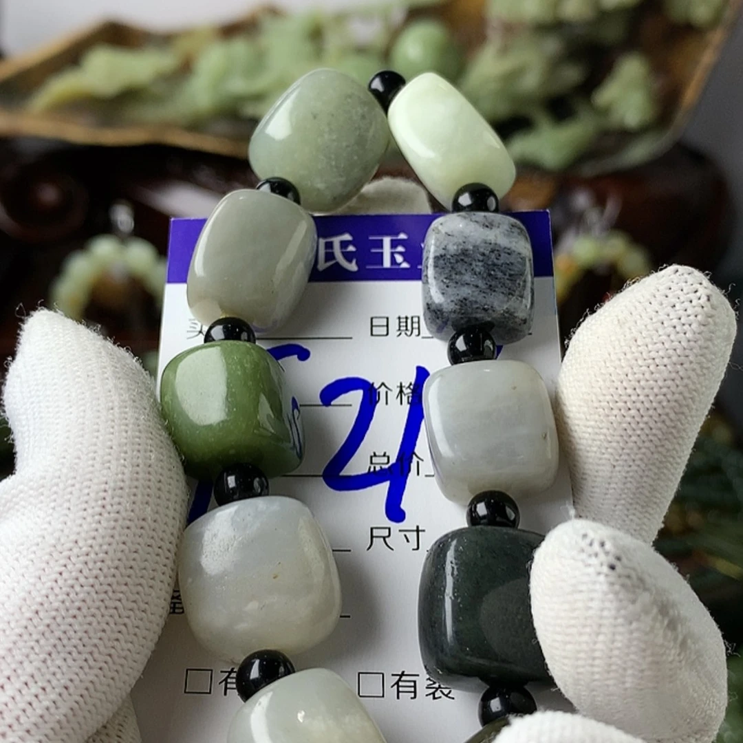 【闪购商品】岫岩河磨玉（透闪石质玉）手串未镶嵌