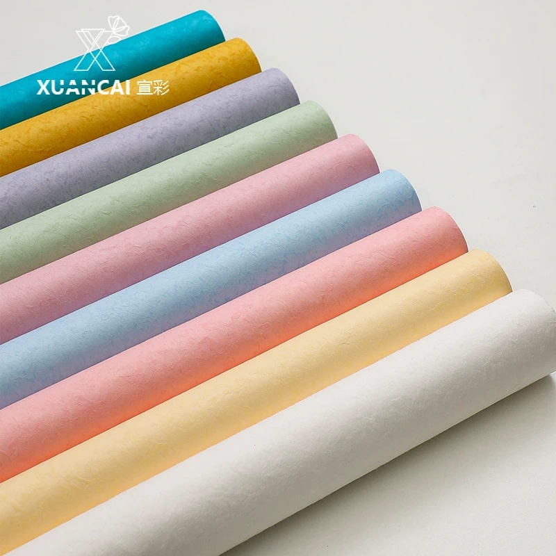 浪漫花材草木染手工水纹纸鲜花礼品包装纸高质感花束包花纸花艺