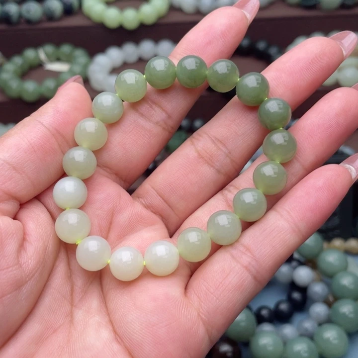 和田玉手串卡10未镶嵌