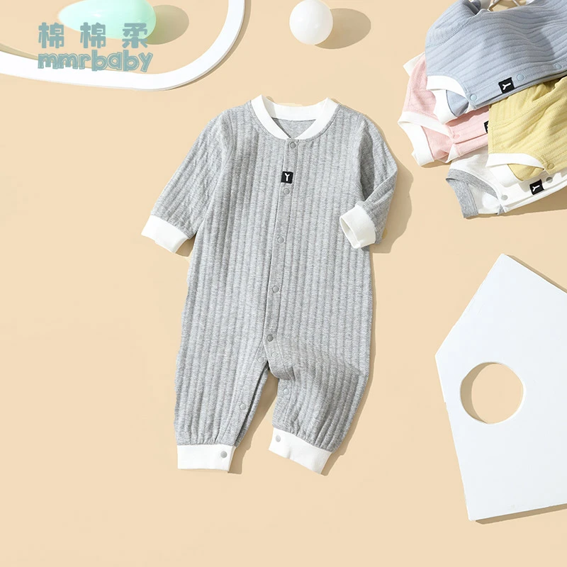 宝宝连体衣春秋婴儿衣服秋冬长袖纯棉哈衣爬服秋衣男女婴幼儿睡衣