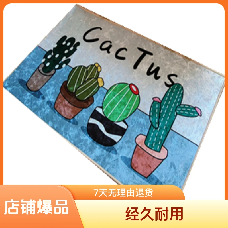 水晶绒金钻绒可机洗家用入户地垫防滑地面脚垫客厅门口卧室茶几垫