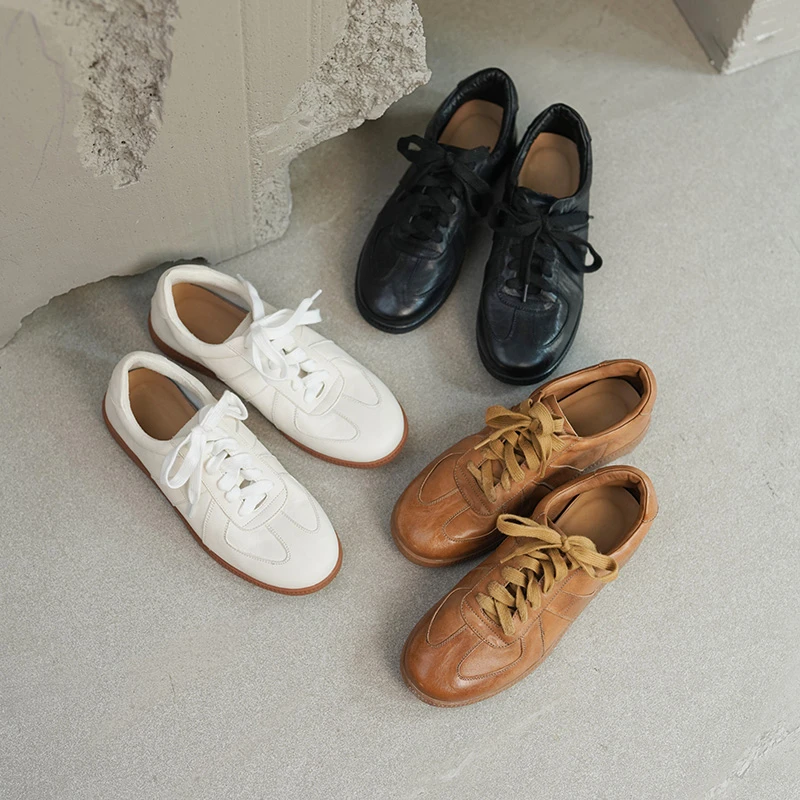 软底经典百搭透气运动鞋爆款德训鞋2024年夏季休闲松糕底跟纯色