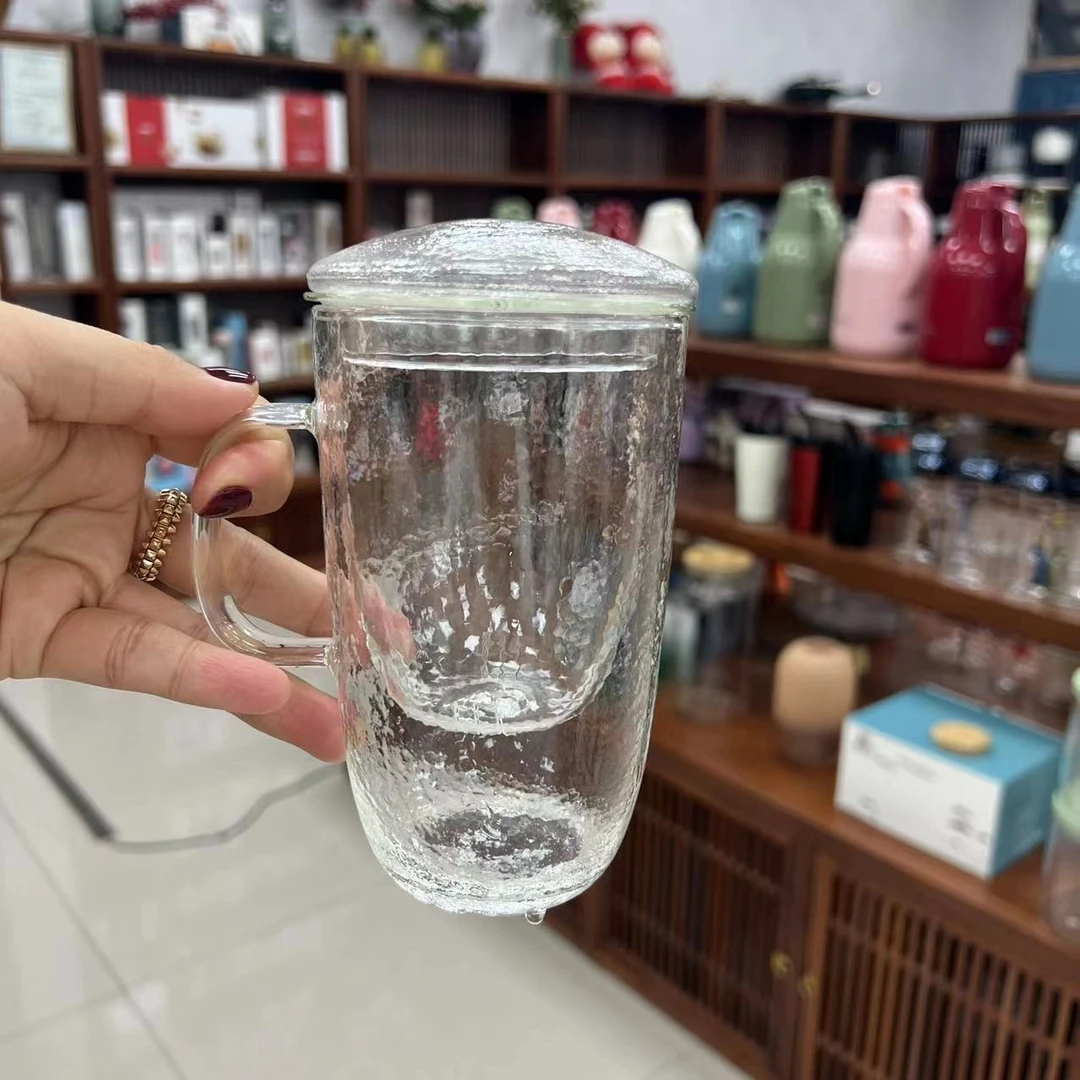 锤纹家用办公三件杯