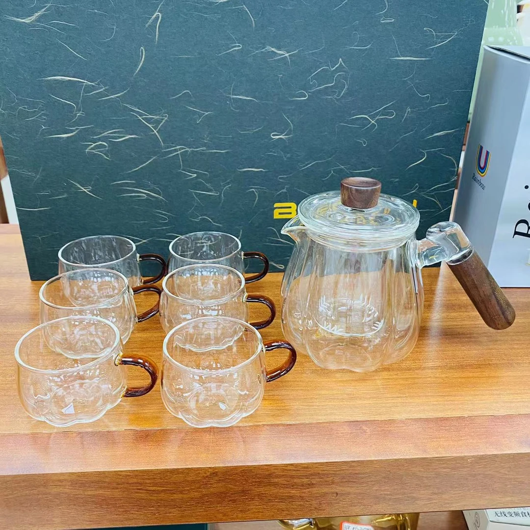 北大史金秋礼盒茶具套装一壶六杯