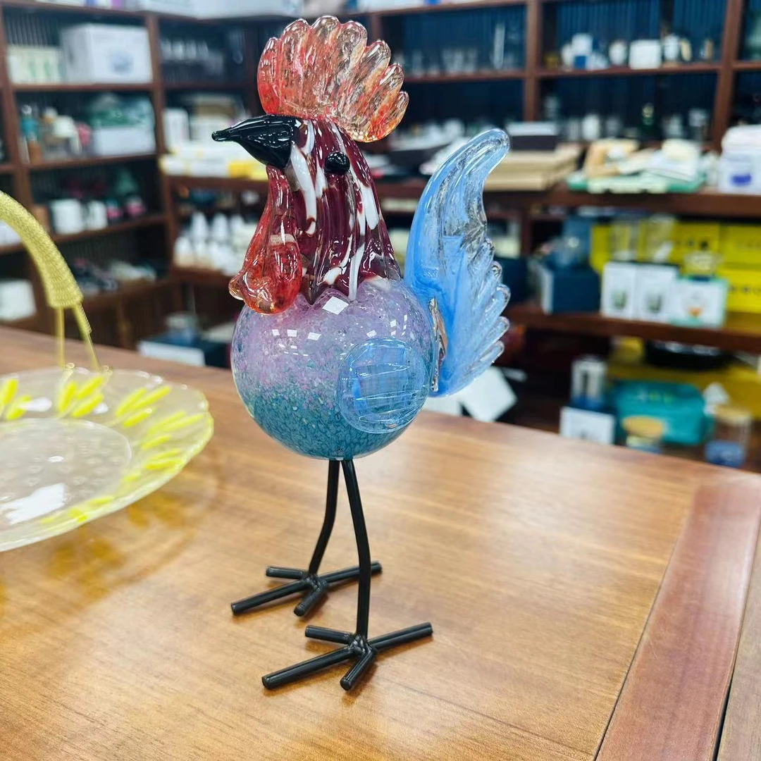 啵啵鸡家居摆件桌面摆件蓝+紫