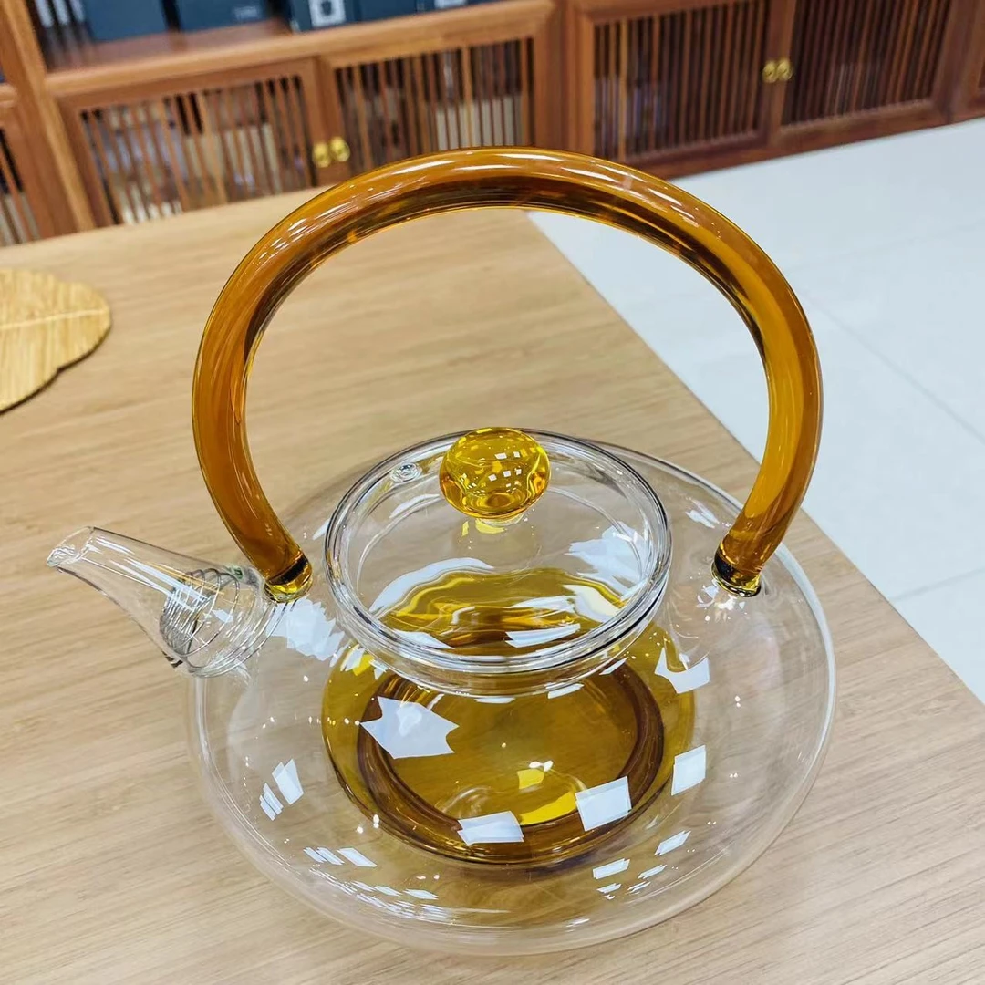 琥珀色宫灯泡茶壶煮茶壶