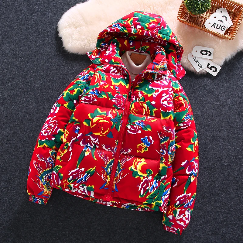 东北大花棉袄男加厚保暖大码棉衣复古国潮棉服加厚冬季抗寒女外套