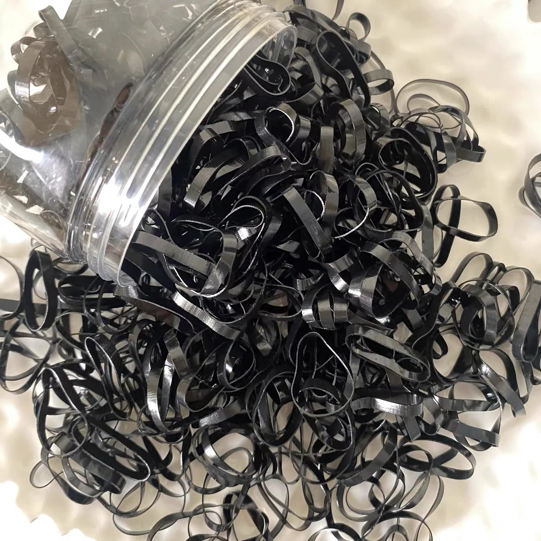 黑色小皮筋盘发工具加厚加宽高弹力盘发神器