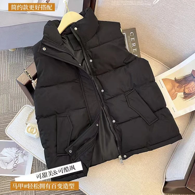 2024新款棉马甲遮肉显瘦休闲百搭韩版时尚短款外穿冬季女士301