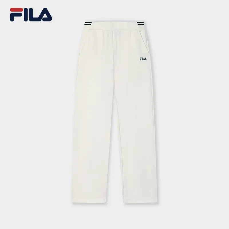 Fila/斐乐女士春季新款【针织亲肤百搭舒适】运动直筒裤F11W518605F