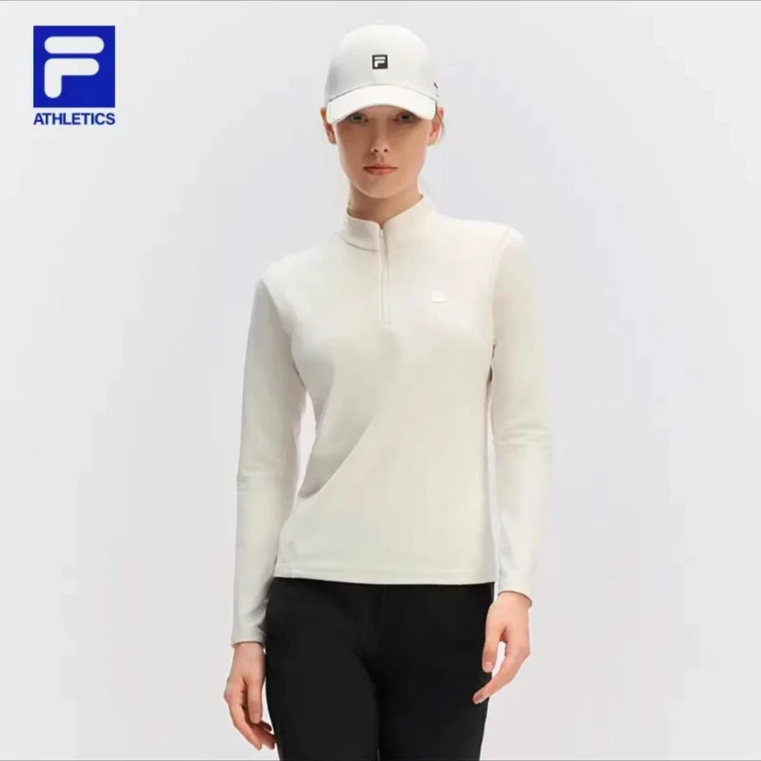 Fila/斐乐女秋冬提前享【半拉链磨毛保暖】修身显瘦上衣A51W541201F